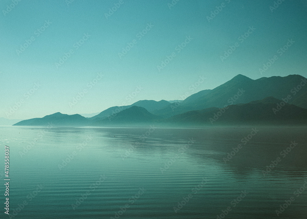 Montenegro Mountain Scape on Skadar Lake