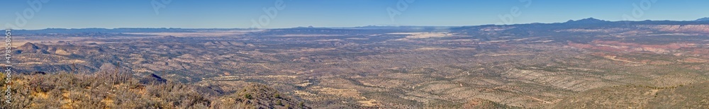 Panorama view from Woodchute Mountain AZ