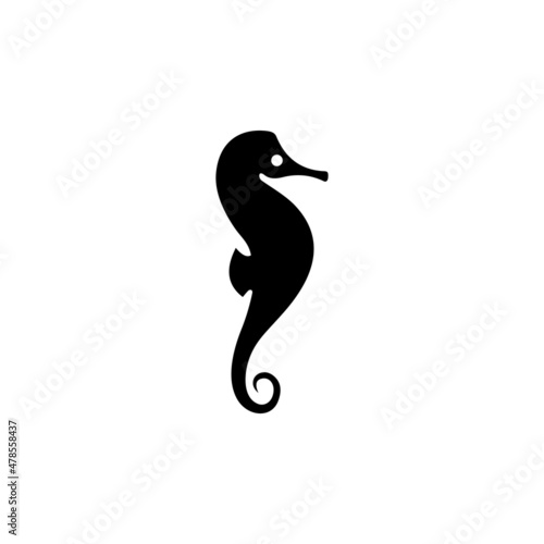 creative seahorse logo icon. Seahorse icon and symbol vector illustration.