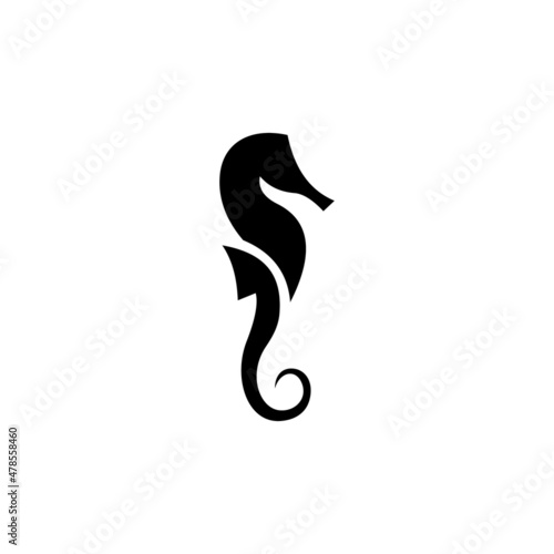creative seahorse logo icon. Seahorse icon and symbol vector illustration.