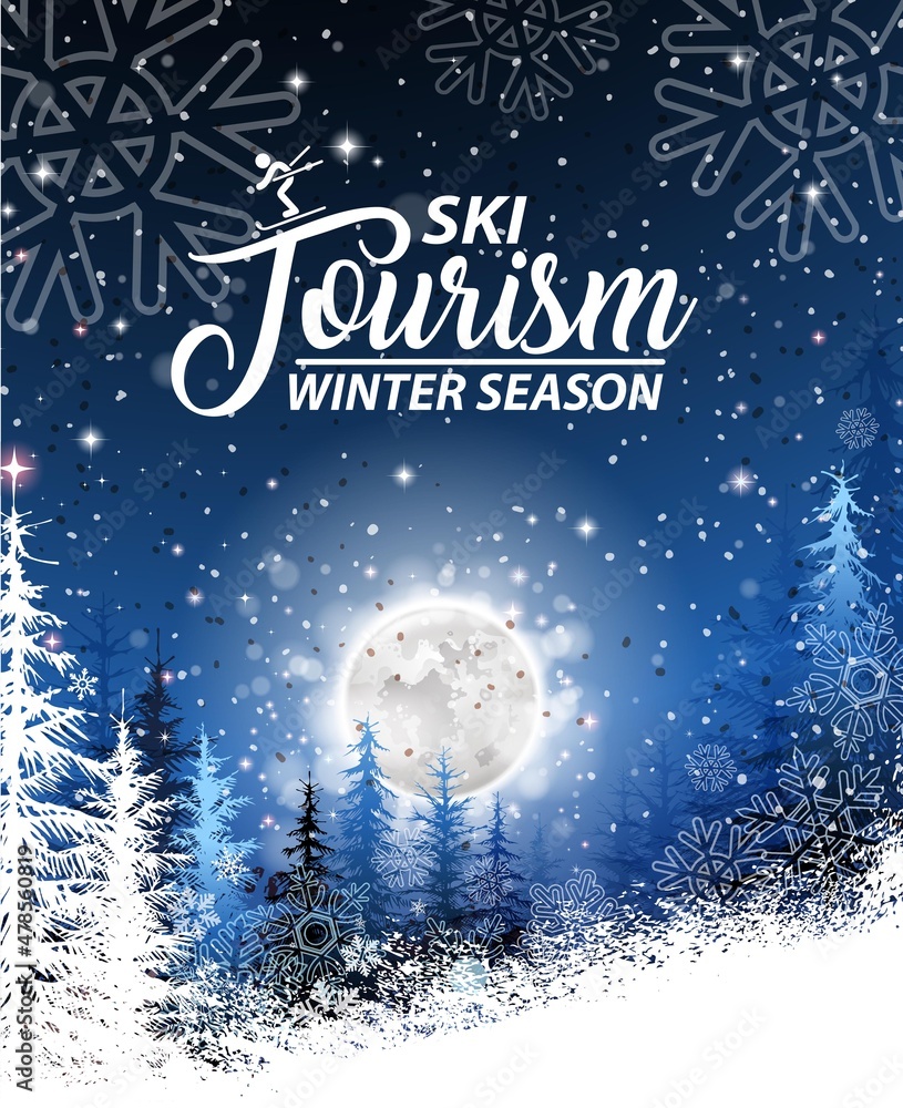 Fototapeta premium ski sports season