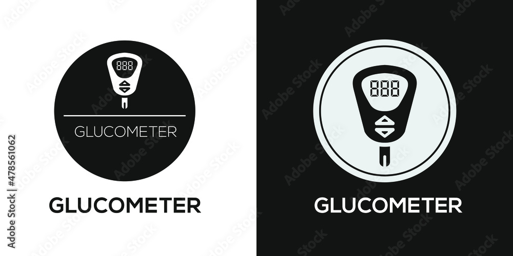 Fototapeta premium Creative (Glucometer) Icon ,Vector sign.