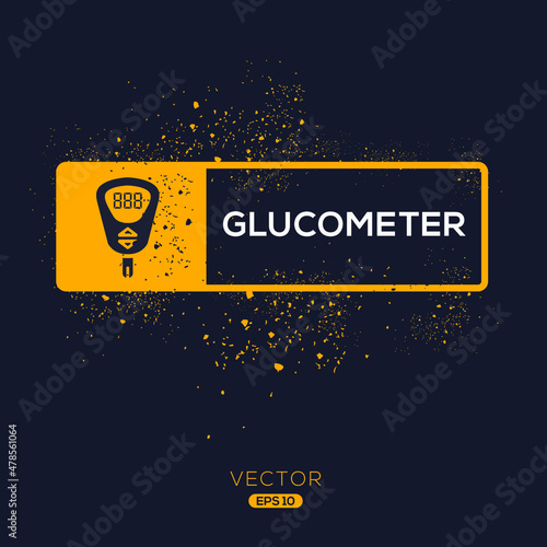 Creative (Glucometer) Icon ,Vector sign.