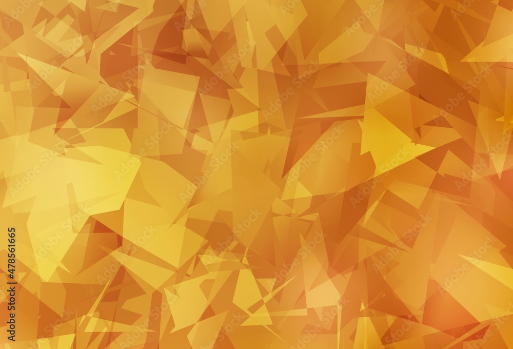 Light Orange vector backdrop with polygonal shapes.