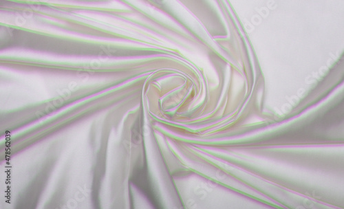 Εκτύπωση καμβά White wave fabric silk copy space