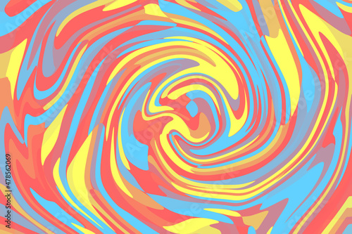 colorfull abstract liquid twirl color pop background and pattern. modern texture ilustration. trendy rainbow colors.