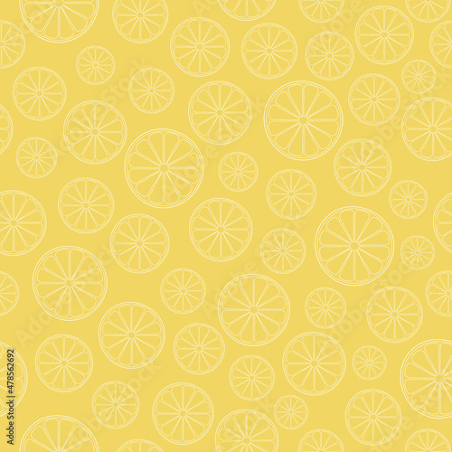 seamless pattern of oranges for decoration and design
