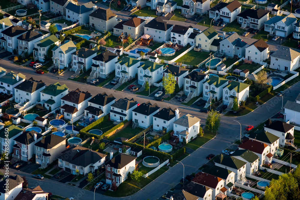 Fototapeta premium Suburbs of Laval Quebec Canada