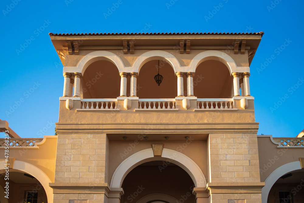 Obraz premium Sahl Hasheesh arabian architecture. Tropical resort