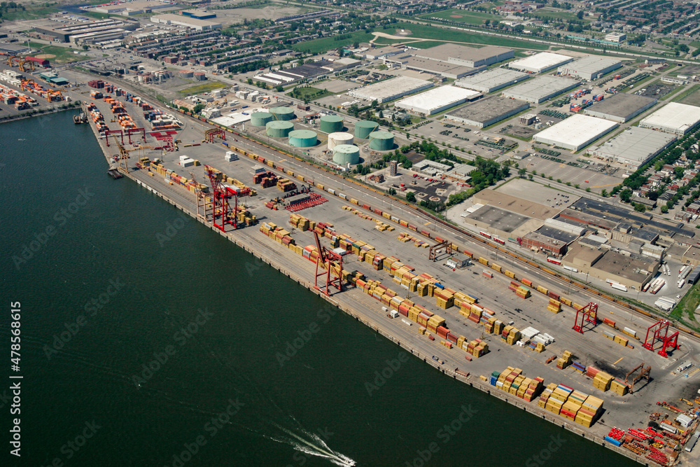 St Lawrence Shipping Docks Quebec Canada