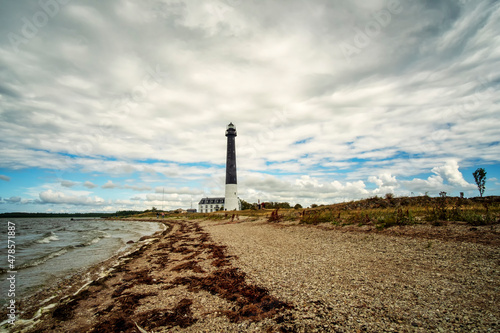 high lighthouse in Saaremaa island in Estonia