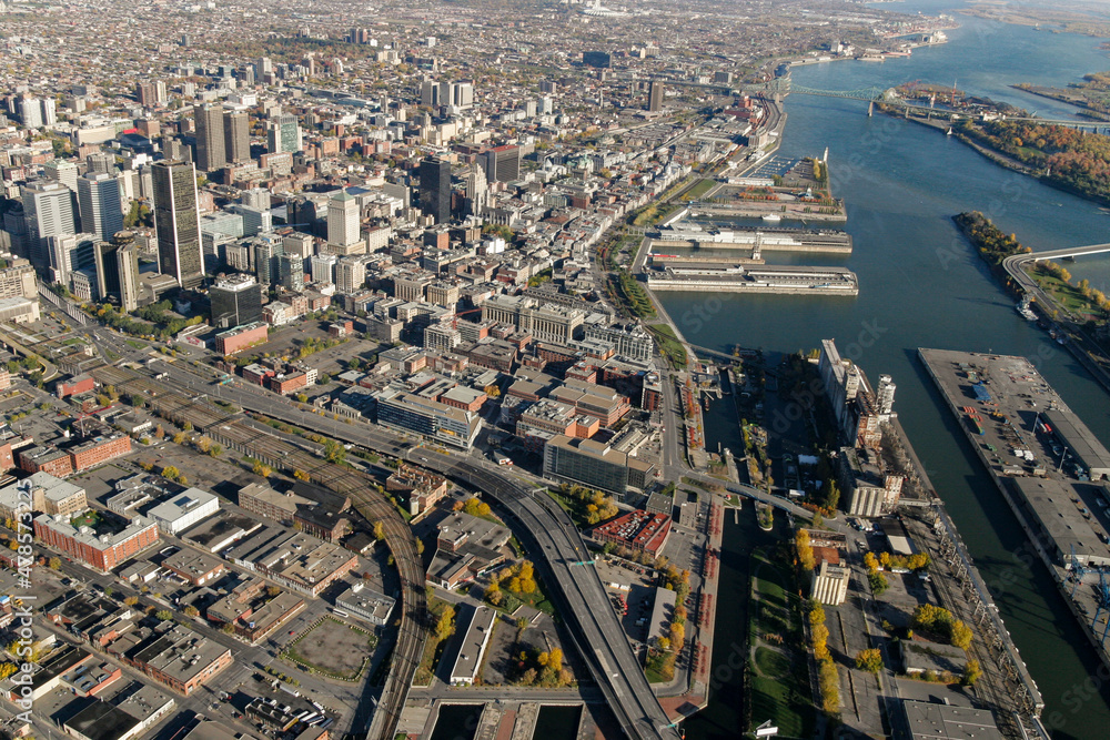 Downtown Montreal in Summer Quebec Canada