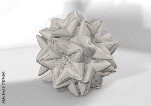 3D porcelain snowflake