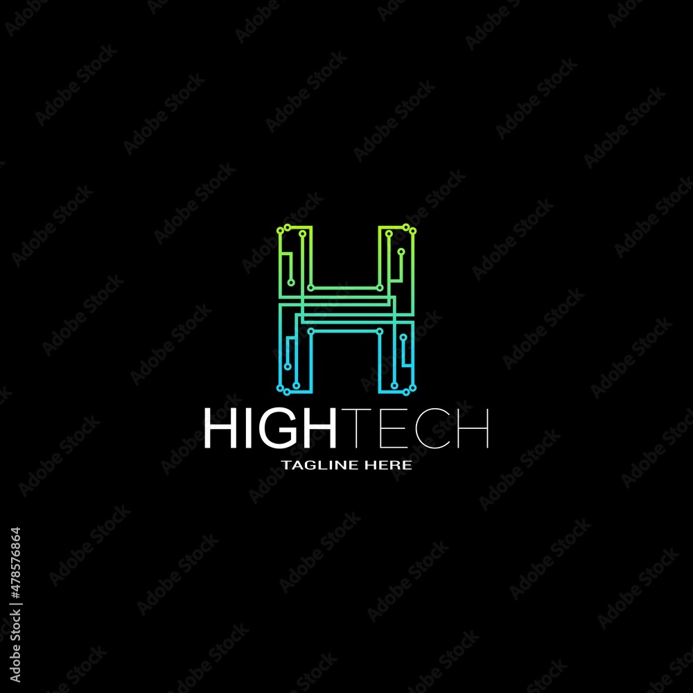 letter h logo technology design, letter h color gradation blue and green connected,high technology logo design concept letter h logo technology design, letter h color gradation blue and green connected,high technology logo design concept