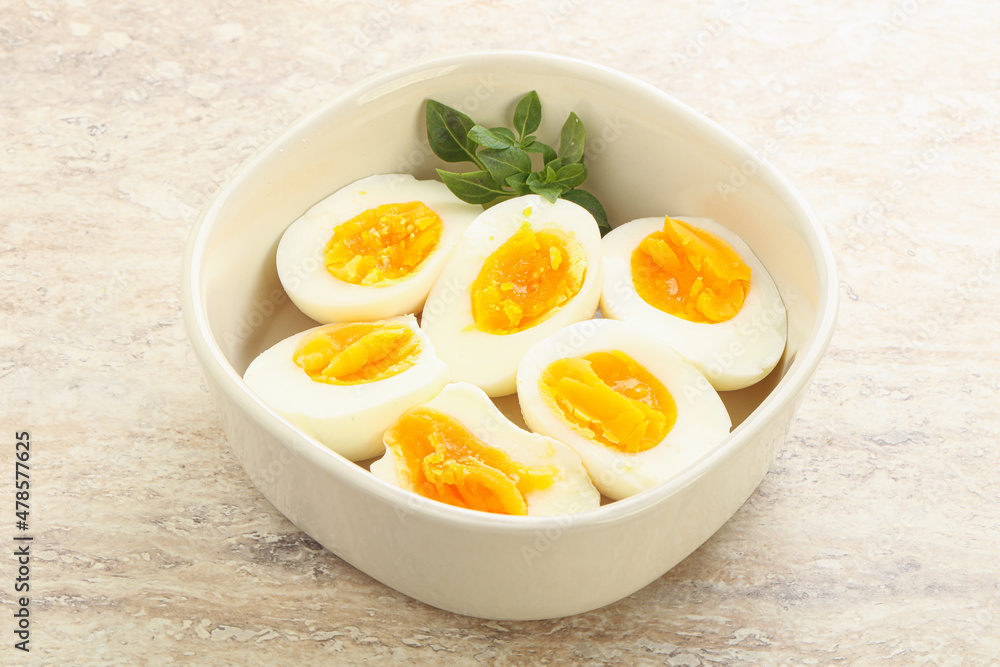 Boiled chicken egg for breakfast Boiled chicken egg for breakfast
