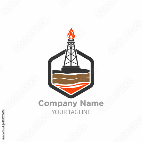 gas and oil resources logo vector icon,Oil Logo Design Symbol Icon.