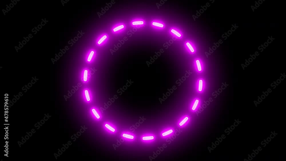 Futuristic Neon circles pattern animation in blue and purple glowing colors. Modern Frame Template or decorative design element for different designs. Futuristic Neon circles pattern animation in blue and purple glowing colors. Modern Frame Template or decorative design element for different designs.