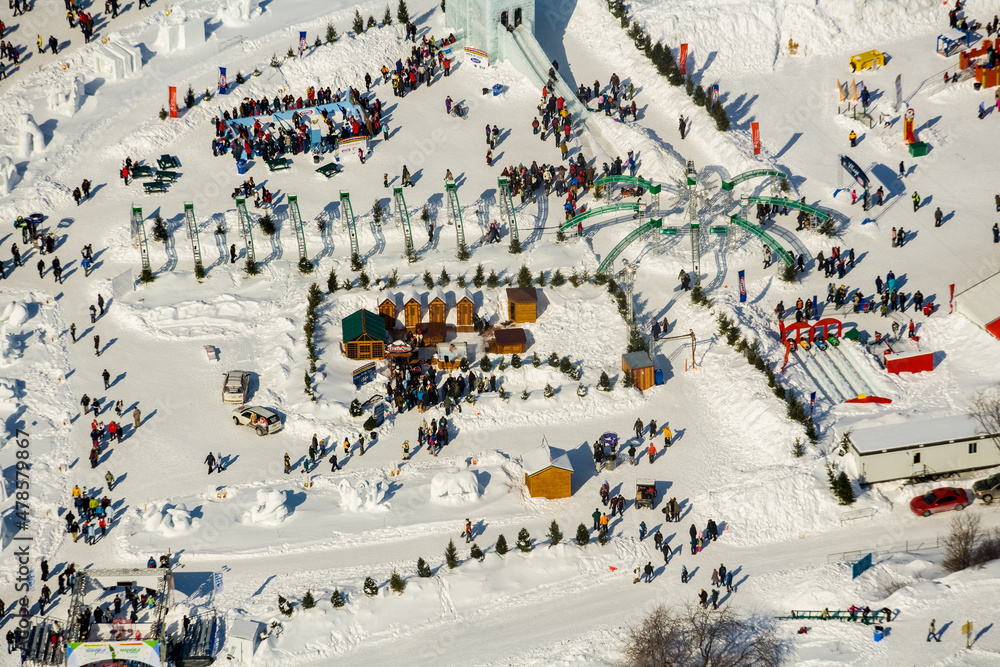 Fototapeta premium Quebec Winter Carnival. Quebec City Canada
