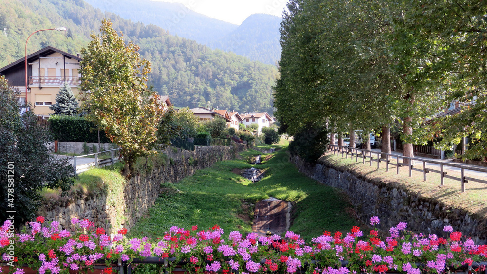 Fototapeta premium Levico Terme charm of tranquil resort
