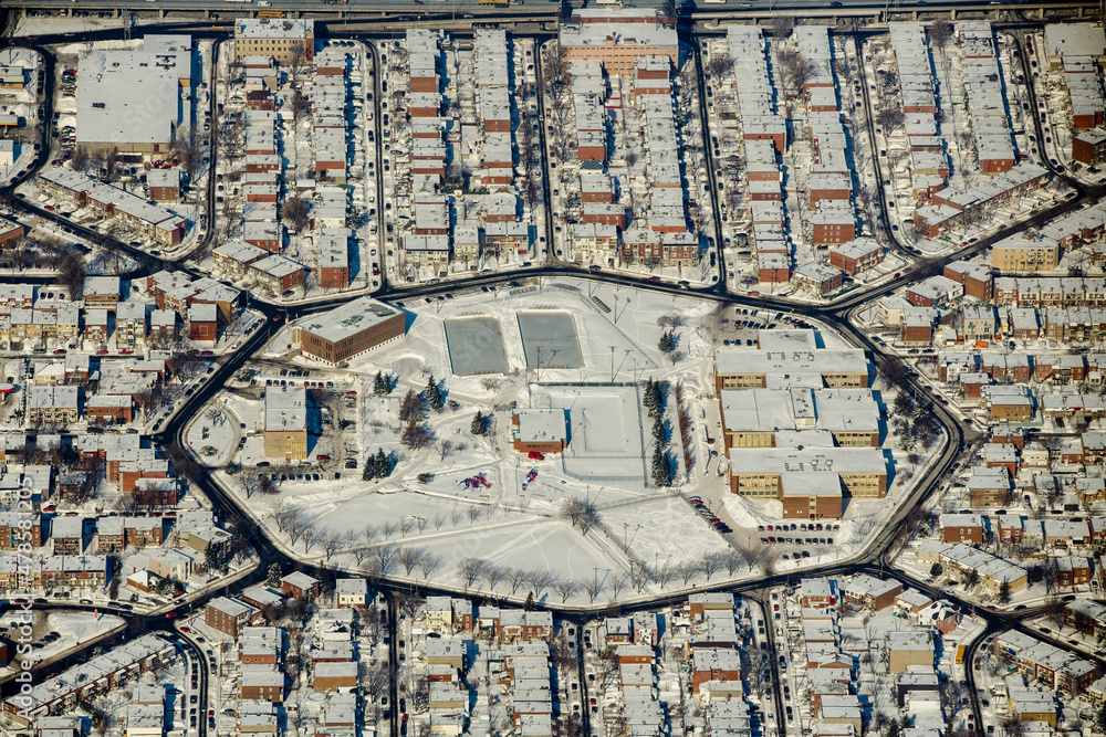 Obraz premium Montréal and Region in Winter. Quebec Canada