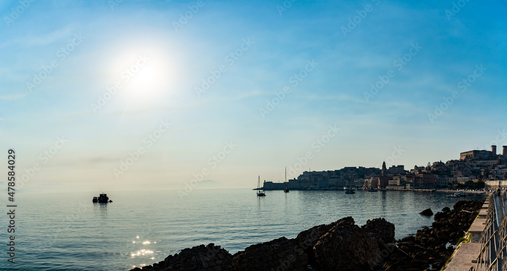 Morning walk in old part of Gaeta, ancient Italian city in province Latina