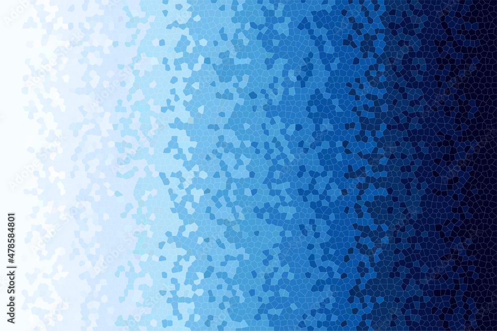 Obraz premium Abstract mosaic blue gradient geometric background.