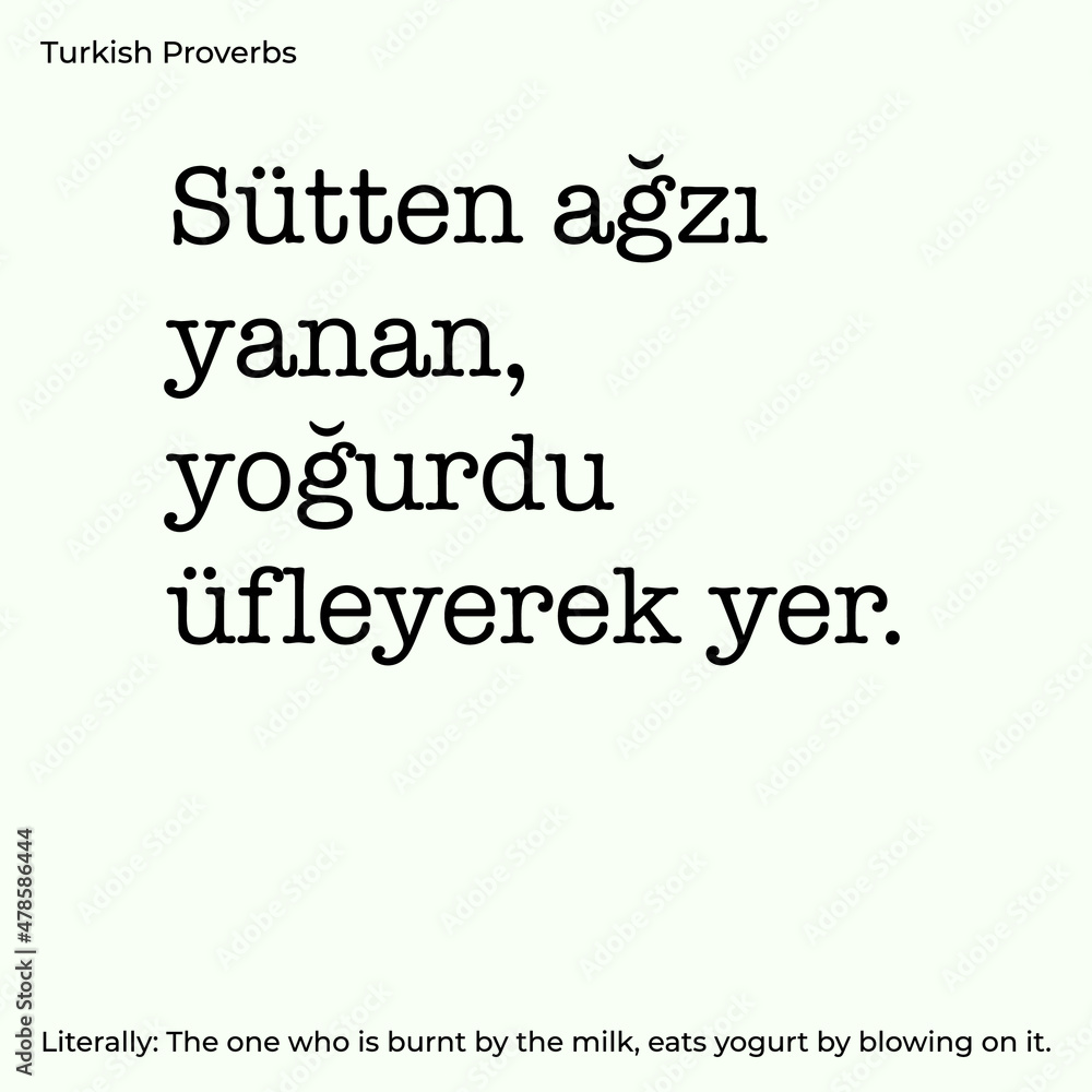 Turkish proverb meaning Turkish proverb meaning