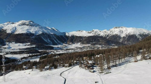 Wallpaper Mural snow covered mountains Switzerland Torontodigital.ca