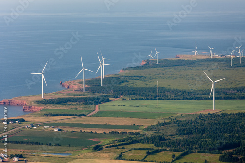 Canvastavla Wind Farm Electricity Generating Tignish Prince Edward Island Canada