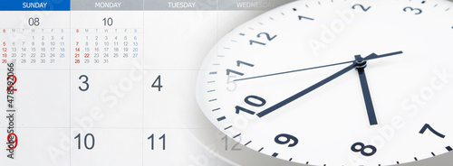 Wallpaper Mural Clock and calendar Torontodigital.ca