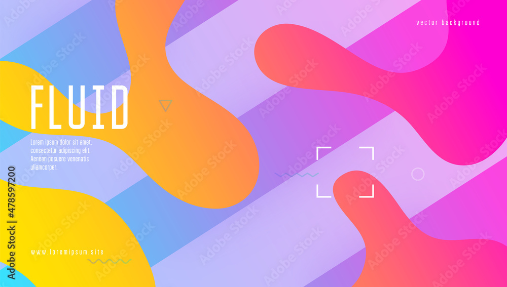 Abstract Shape. Mobile Page. 3d Landing Page. Technology Composition. Pink Vibrant Cover. Wavy Dynamic Design. Neon Journal. Minimal Poster. Violet Abstract Shape