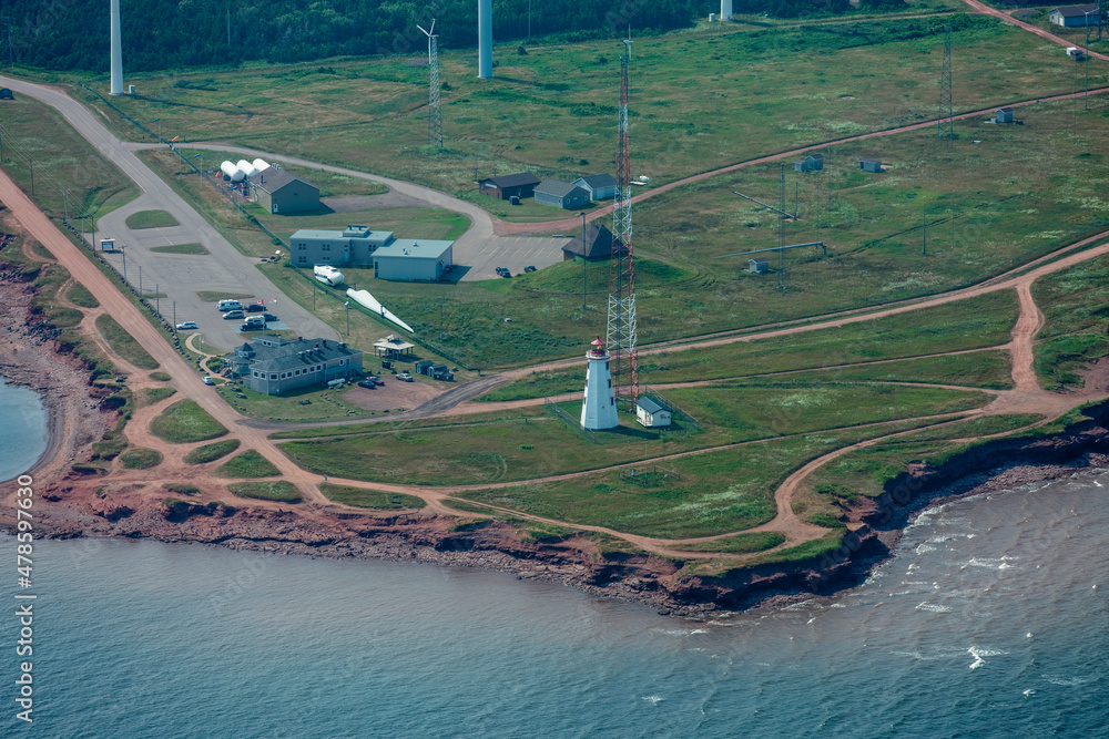 Wind Farm Electricity Generating Tignish Prince Edward Island Canada