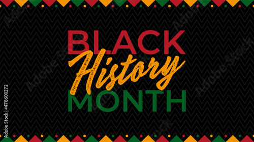 Black history month celebrate. vector illustration design graphic