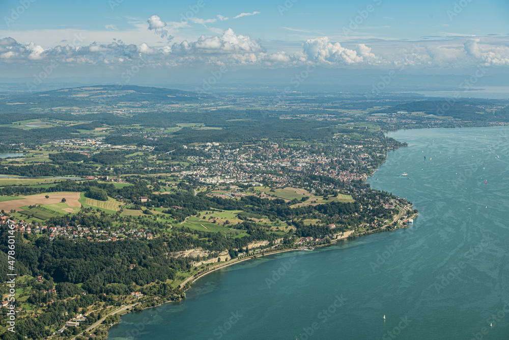 Bodensee Ufer Nordseite luftbild
