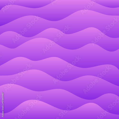 Wavy background with purple gradient. Vector illustration.