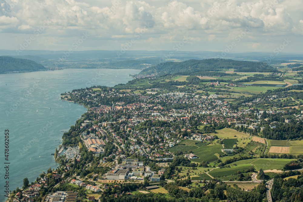 Bodensee Ufer Überlingen Luftbild 