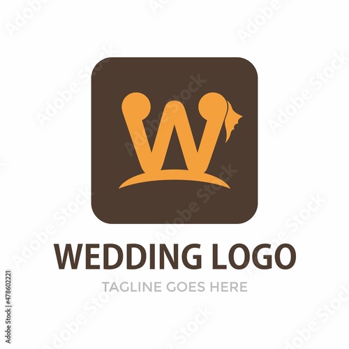 Wedding Logo design vector template. Happy Wedding Day concept. Infinity Logotype For Wedding Icon.