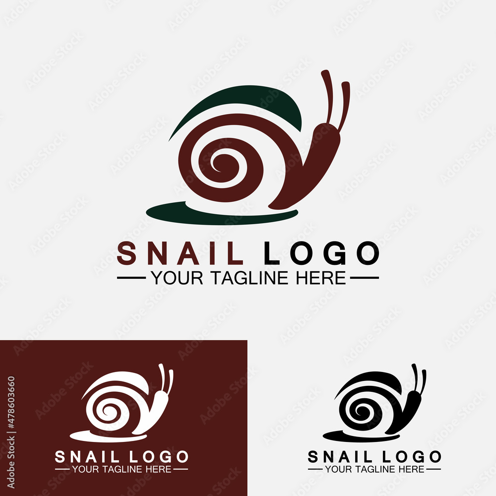Snail logo template vector icon illustration design Snail logo template vector icon illustration design