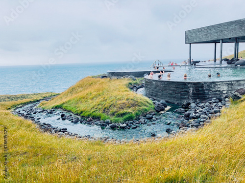 The Spectacular healthy GeoSea Swimming Pools at the Sea in Husavik, Iceland photo