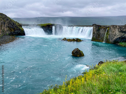 The Impressive Godafoss Waterfall in Iceland