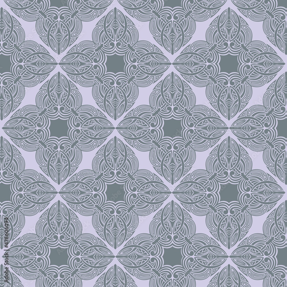 Fototapeta premium Carpet bathmat and Rug Boho Style ethnic design pattern with distressed texture and effect