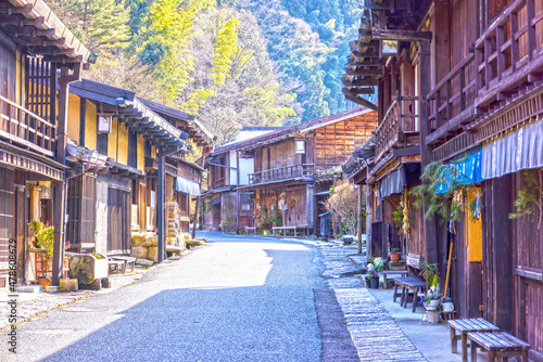 Fototapeta Naklejka Na Ścianę i Meble -  古い日本の街並み