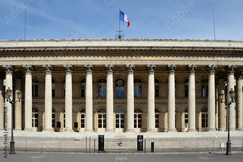 Palais Brongniart, siège de la bourse de Paris – Paris stock exchange in France photo