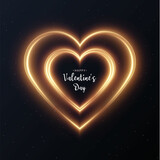 Heart gold with flashes isolated on transparent background.
Light heart for holiday cards, banners, invitations. Heart-shaped gold wire glow. PNG image