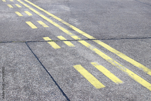 Konstfotografi Runway safety and stop bars