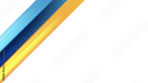 Free Download Modern blue and orange yellow abstract 3d presentation background - GFXLoad