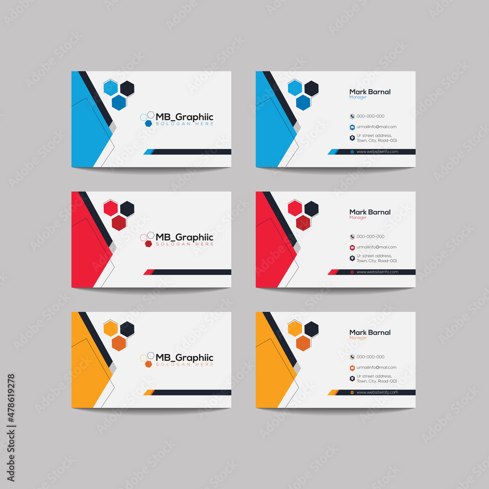Business Card Template Design Bundle Business Card Template Design Bundle