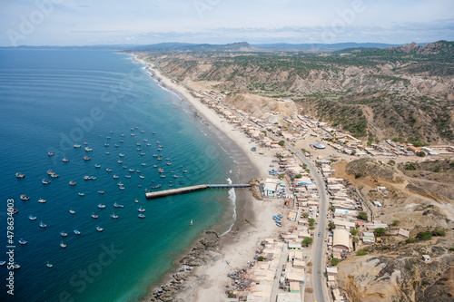 Punta Sal Grande Peru. Fishing Village. photo