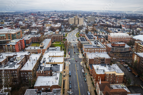 Aerial Drone of Jersey City New Jersey 