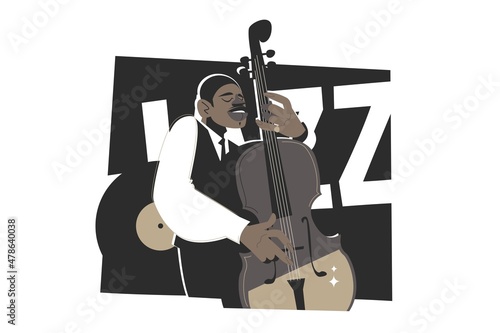 Male musician playing cello